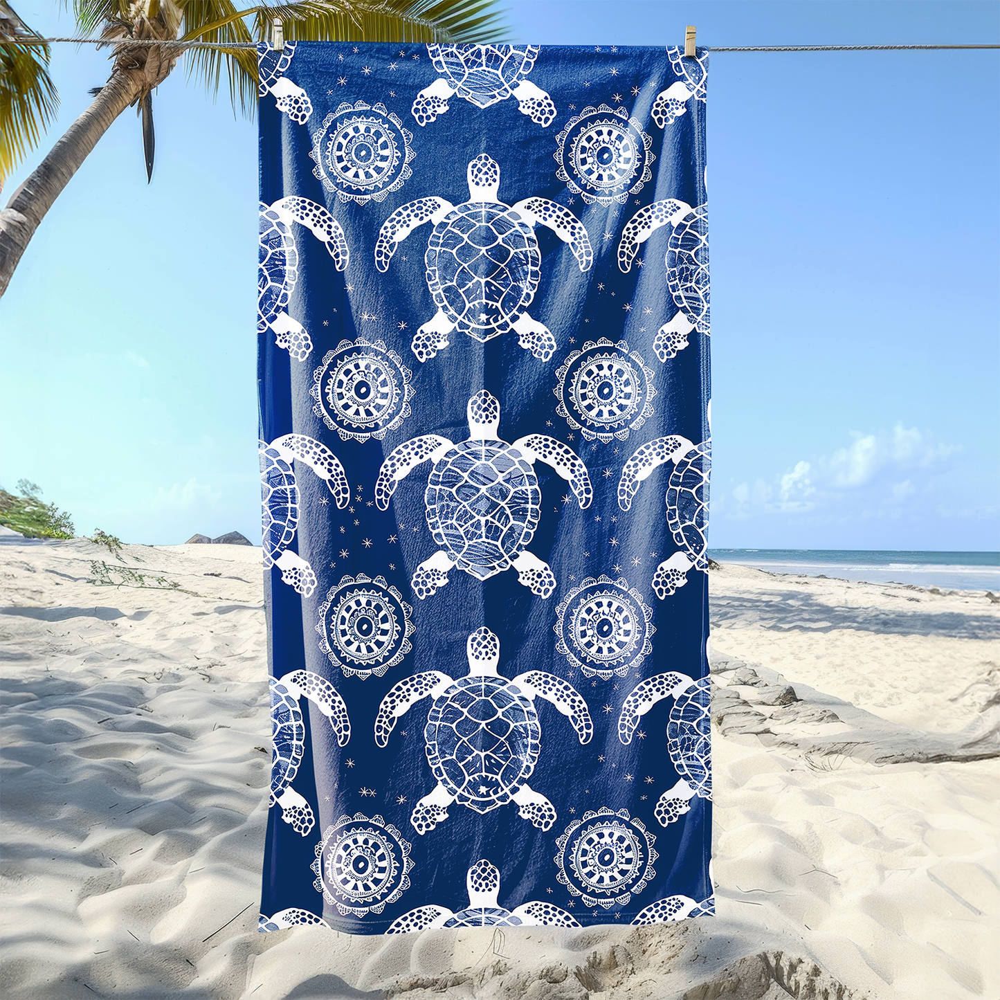 Turtles Printed Beach Towel