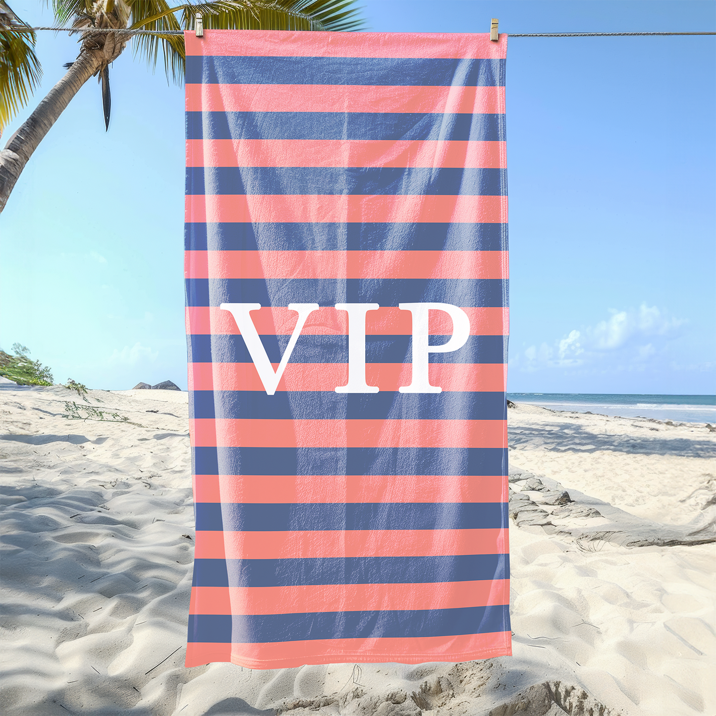 VIP Printed Beach Towel
