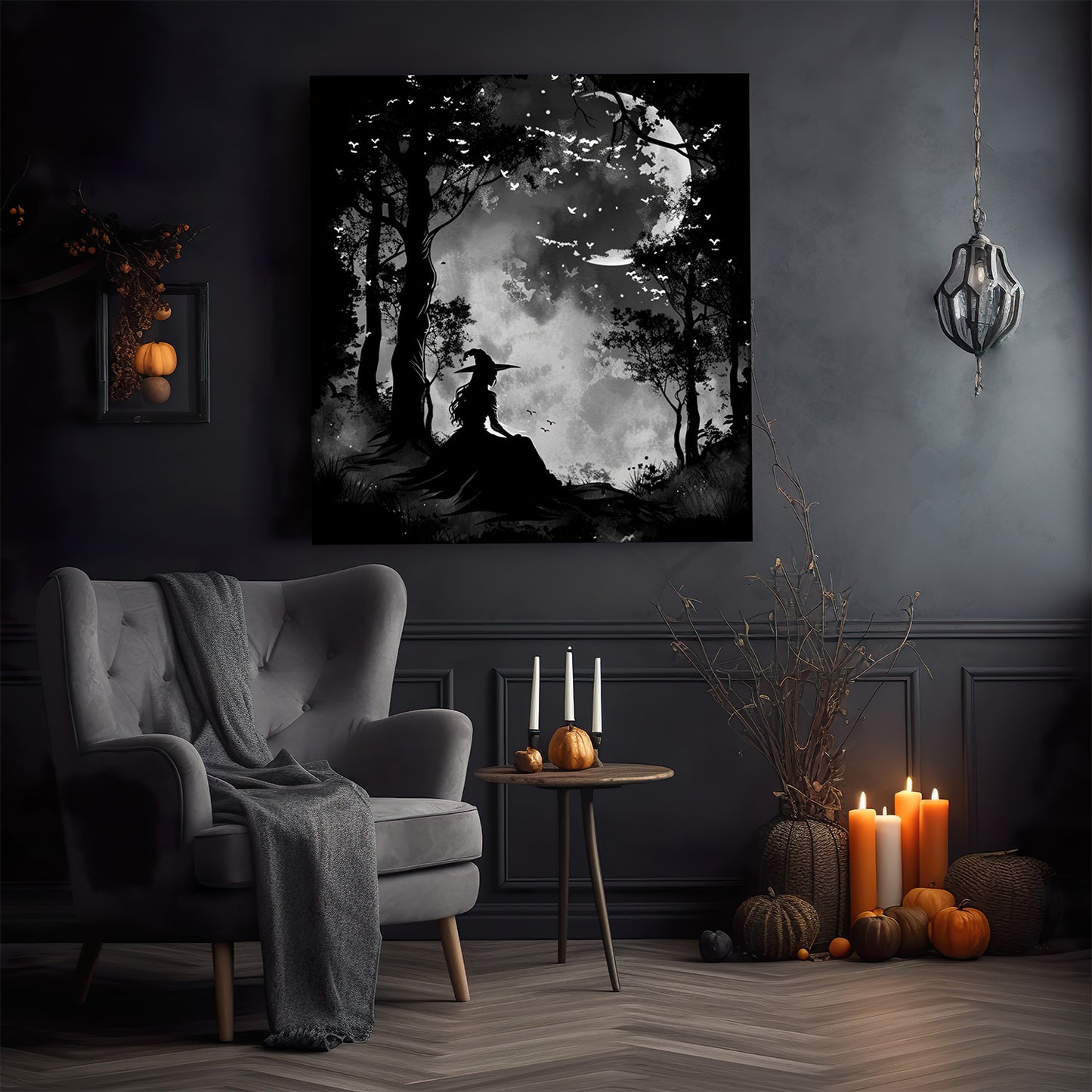 Spooky Night Square Canvas