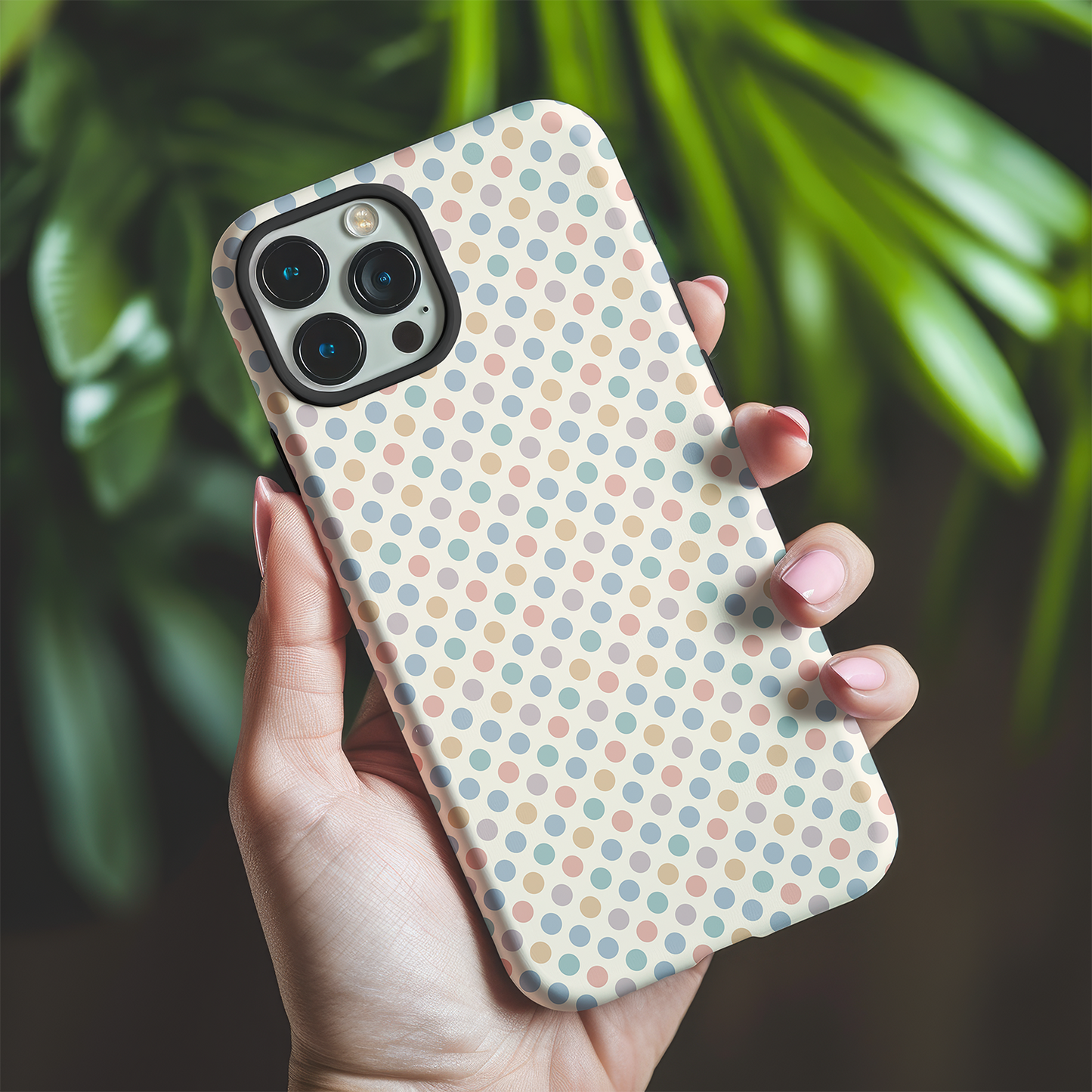 Pastel Multi Spot Tough Phone Case