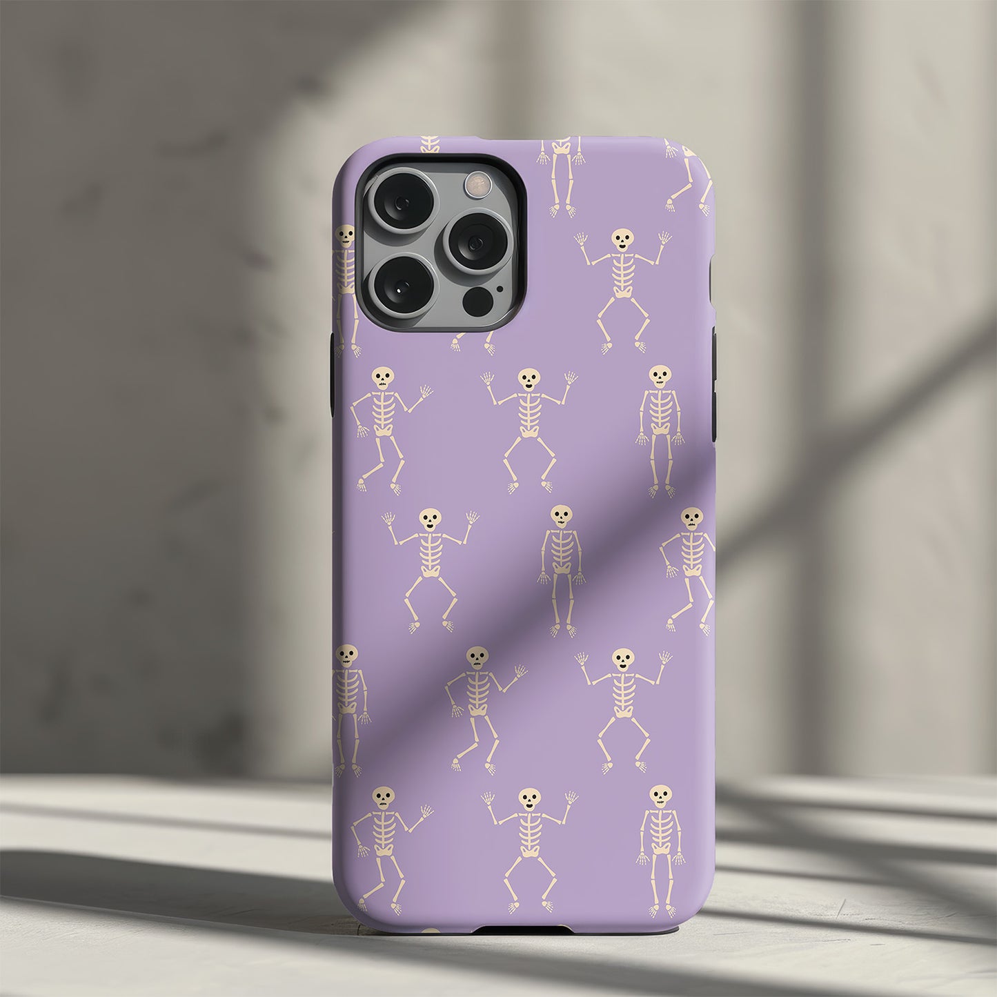 Lilac Skeletons Slim Phone Case