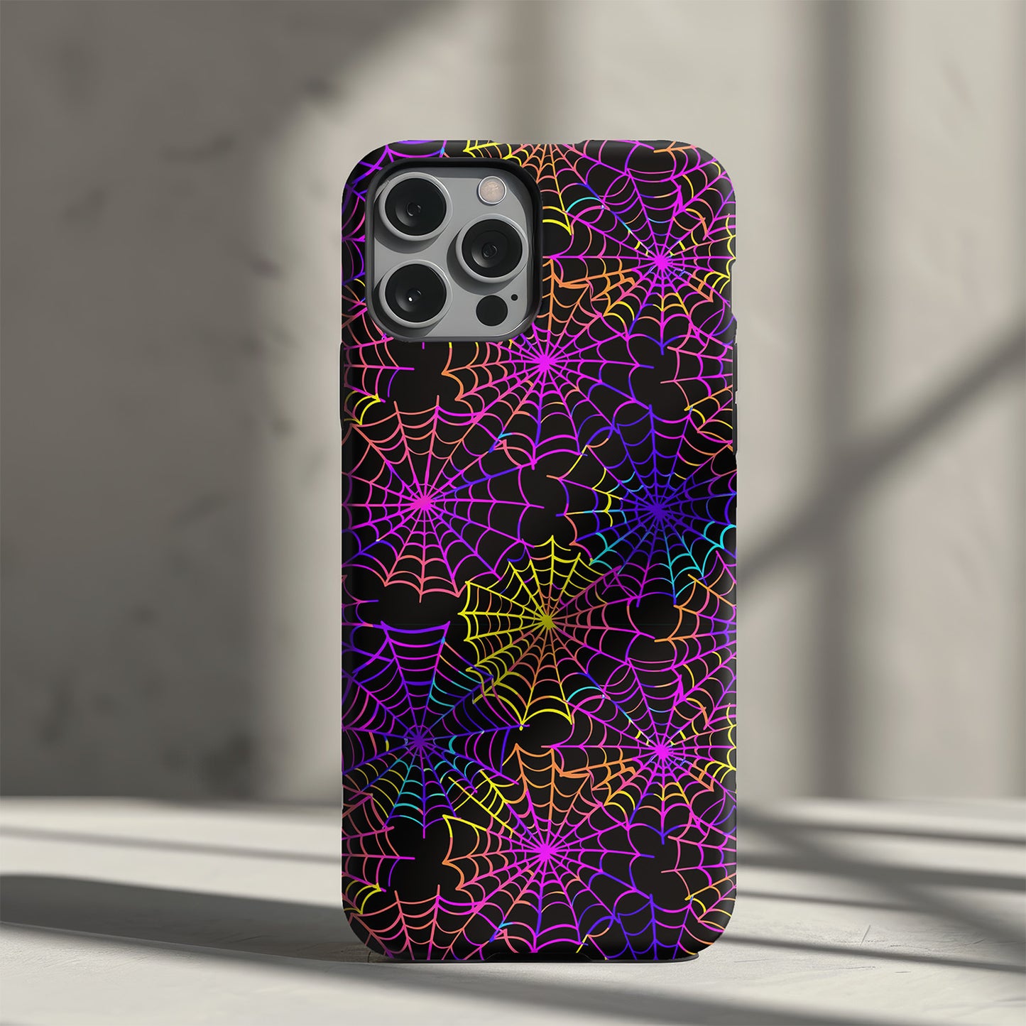 Multi Colour Spider Web Slim Phone Case