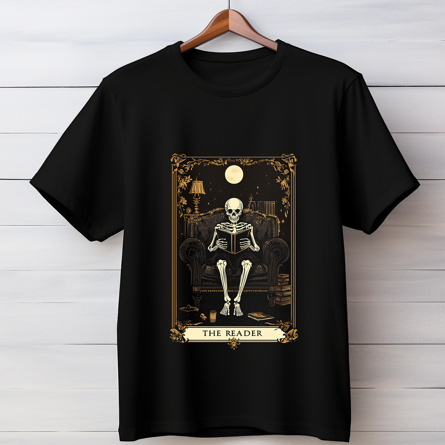 Reading Skeleton Black T-shirt