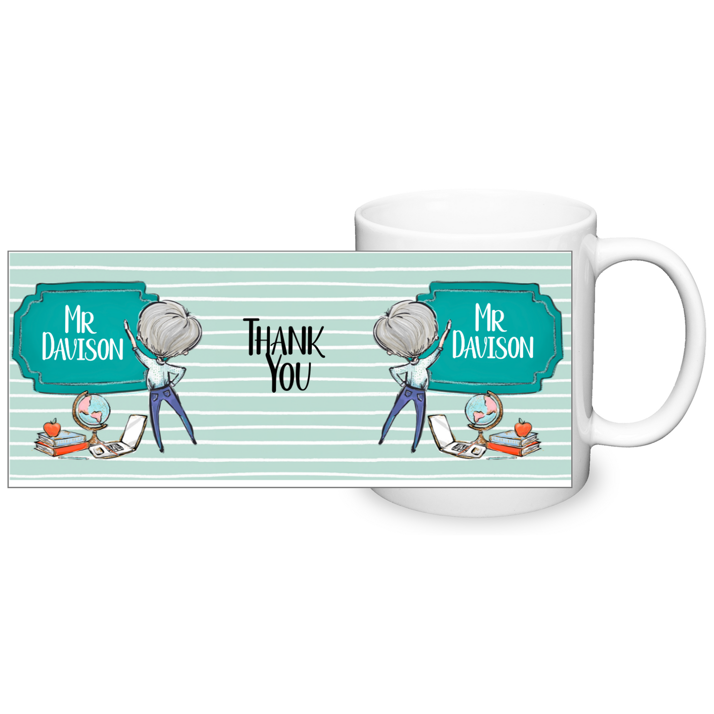 Thank You Teacher Personalised 11oz Mug #1