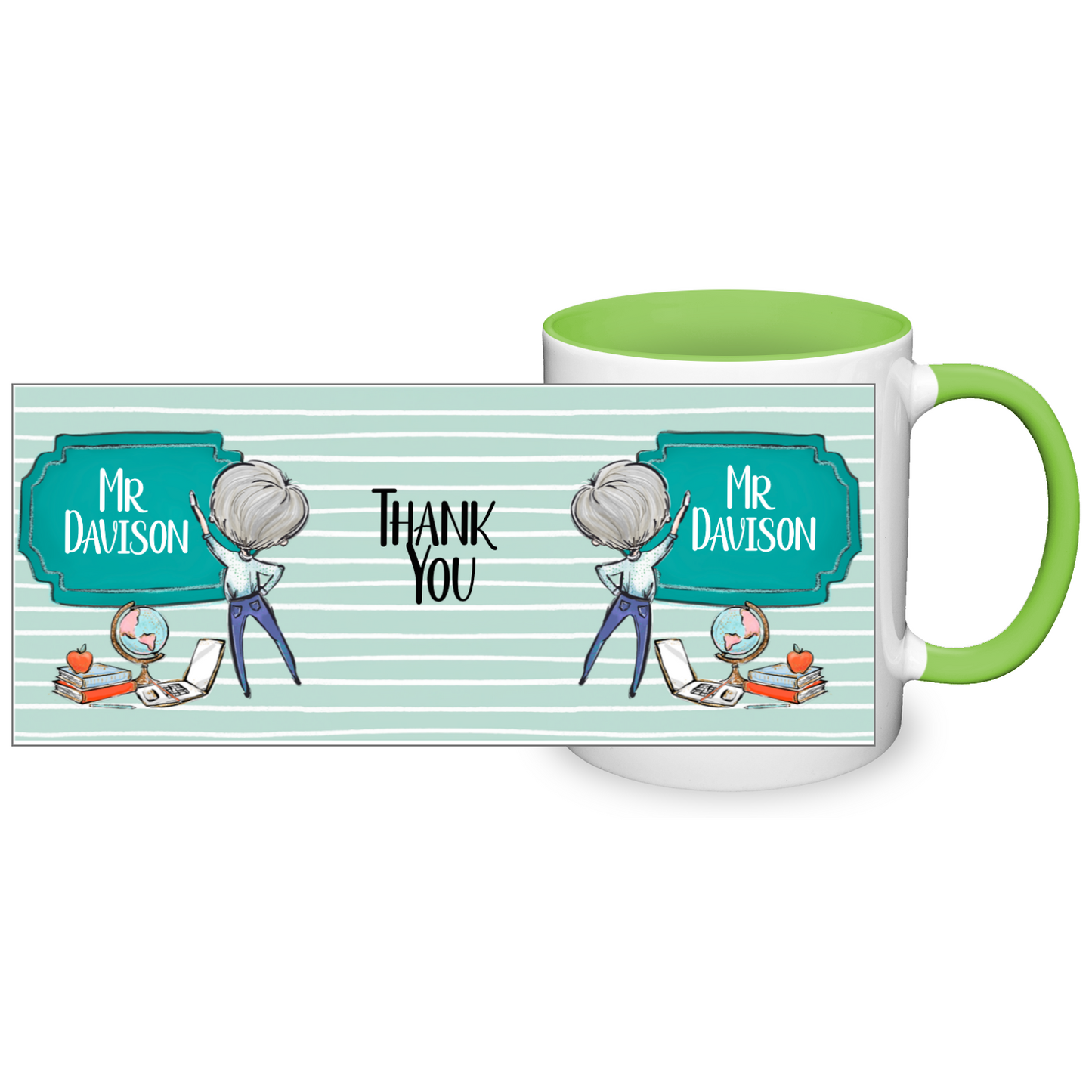 Thank You Teacher Personalised 11oz Mug #1