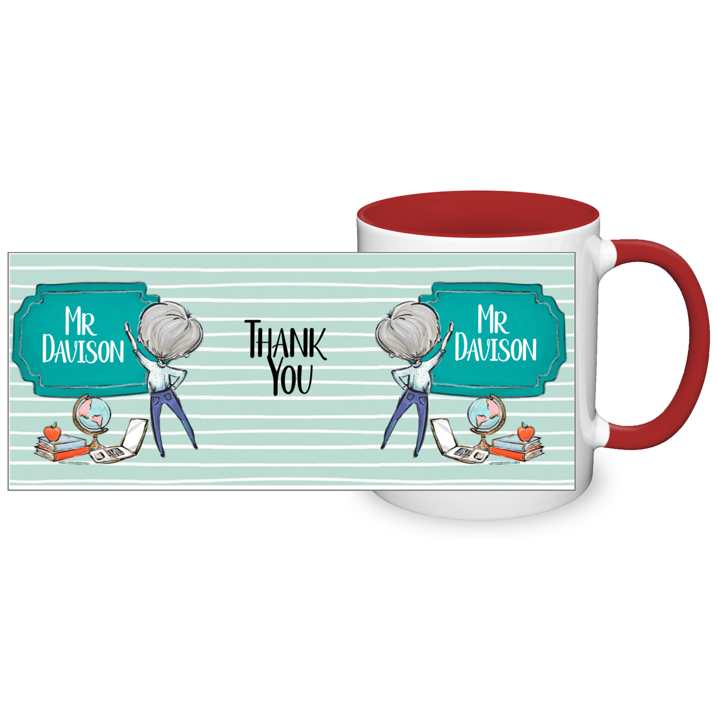 Thank You Teacher Personalised 11oz Mug #1