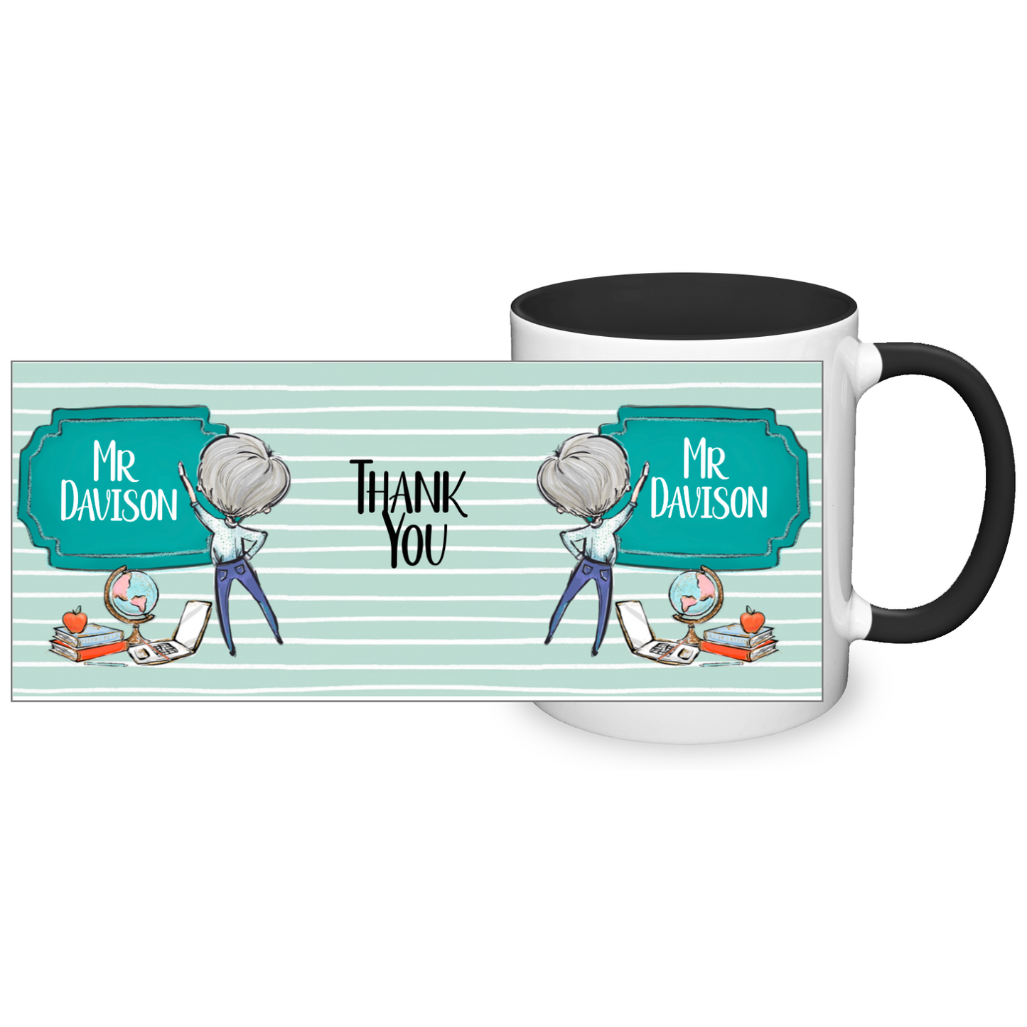 Thank You Teacher Personalised 11oz Mug #1