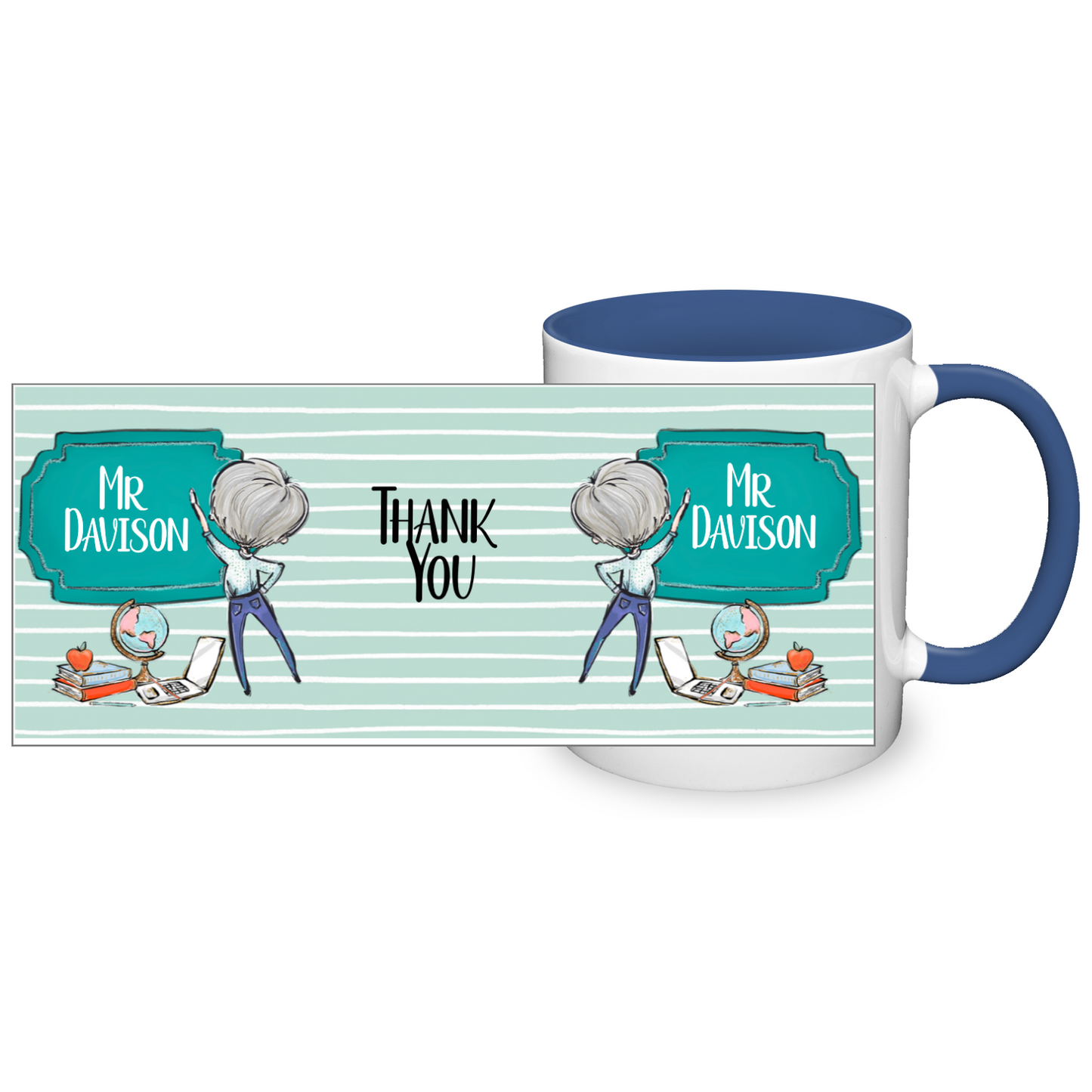 Thank You Teacher Personalised 11oz Mug #1