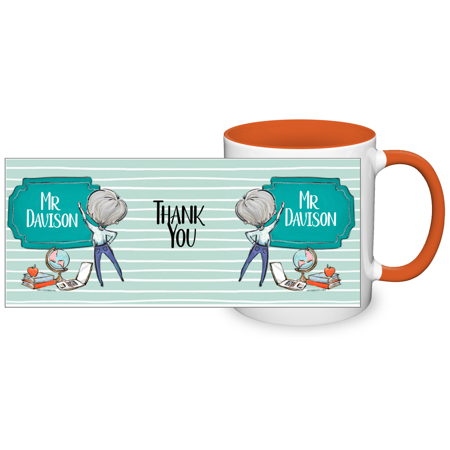 Thank You Teacher Personalised 11oz Mug #1
