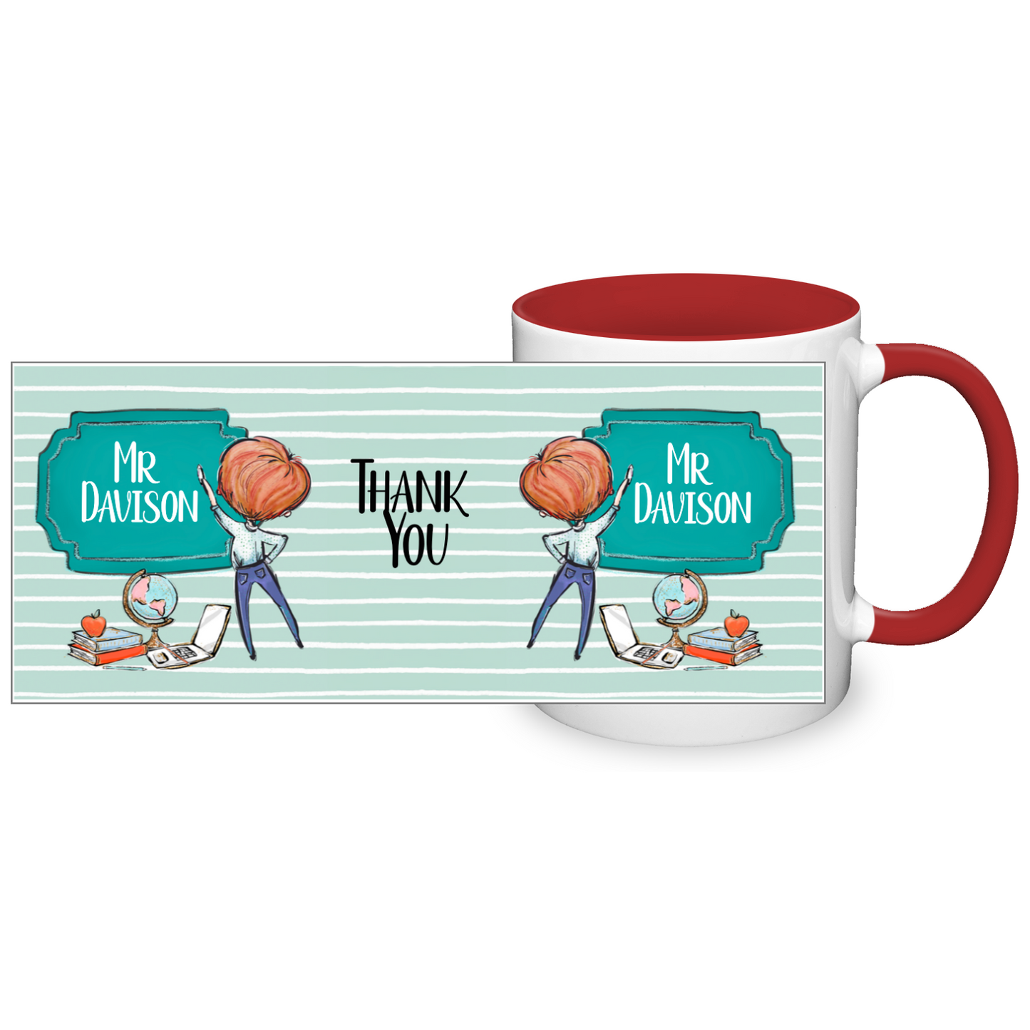 Thank You Teacher Personalised 11oz Mug #2