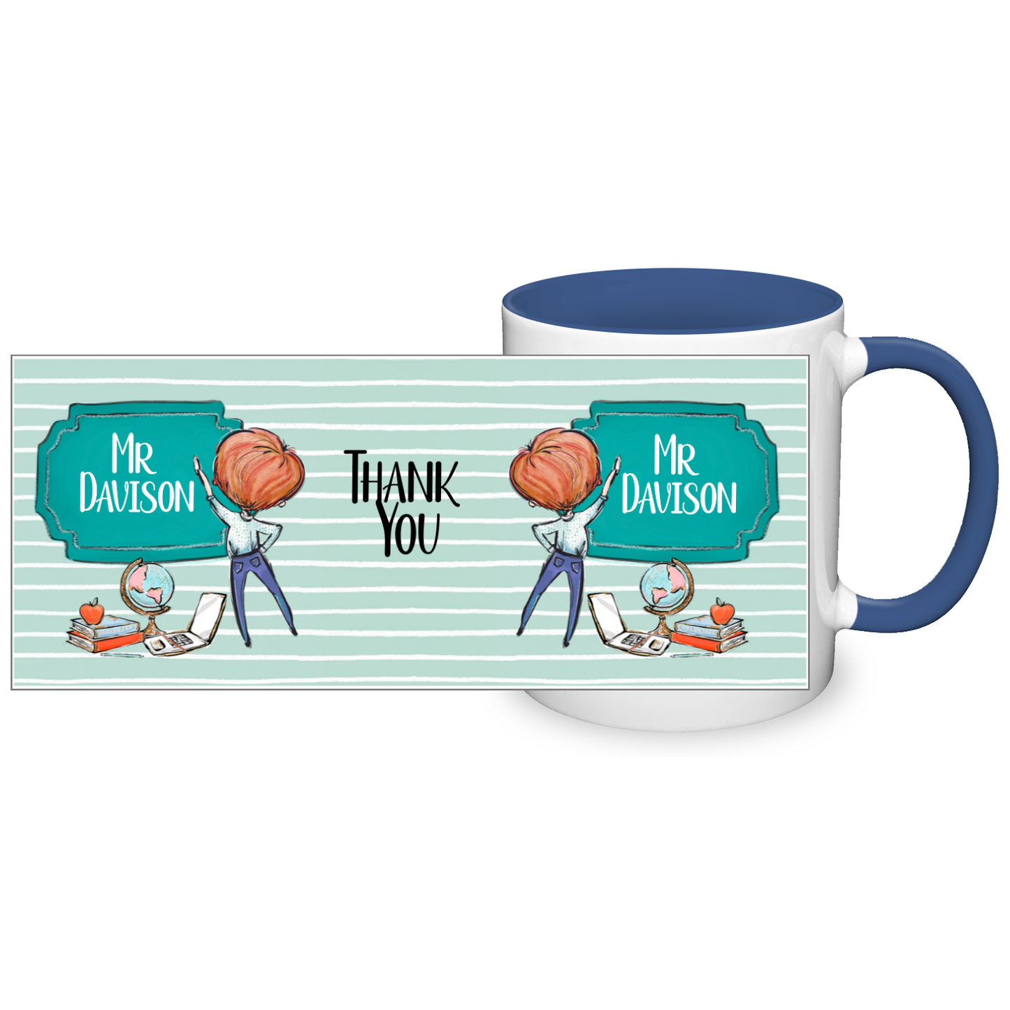 Thank You Teacher Personalised 11oz Mug #2