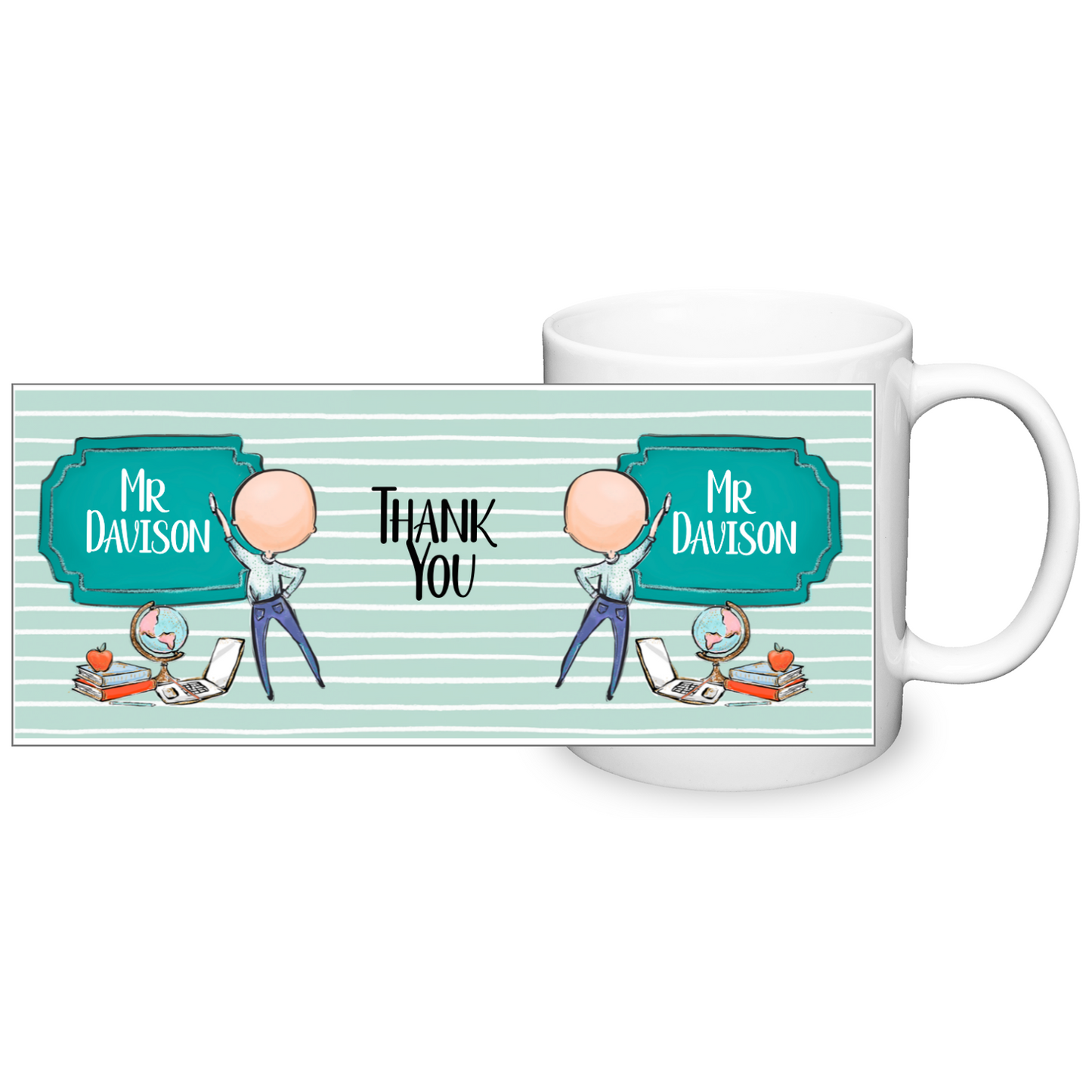Thank You Teacher Personalised 11oz Mug #3