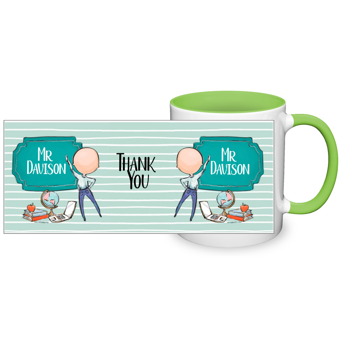 Thank You Teacher Personalised 11oz Mug #3