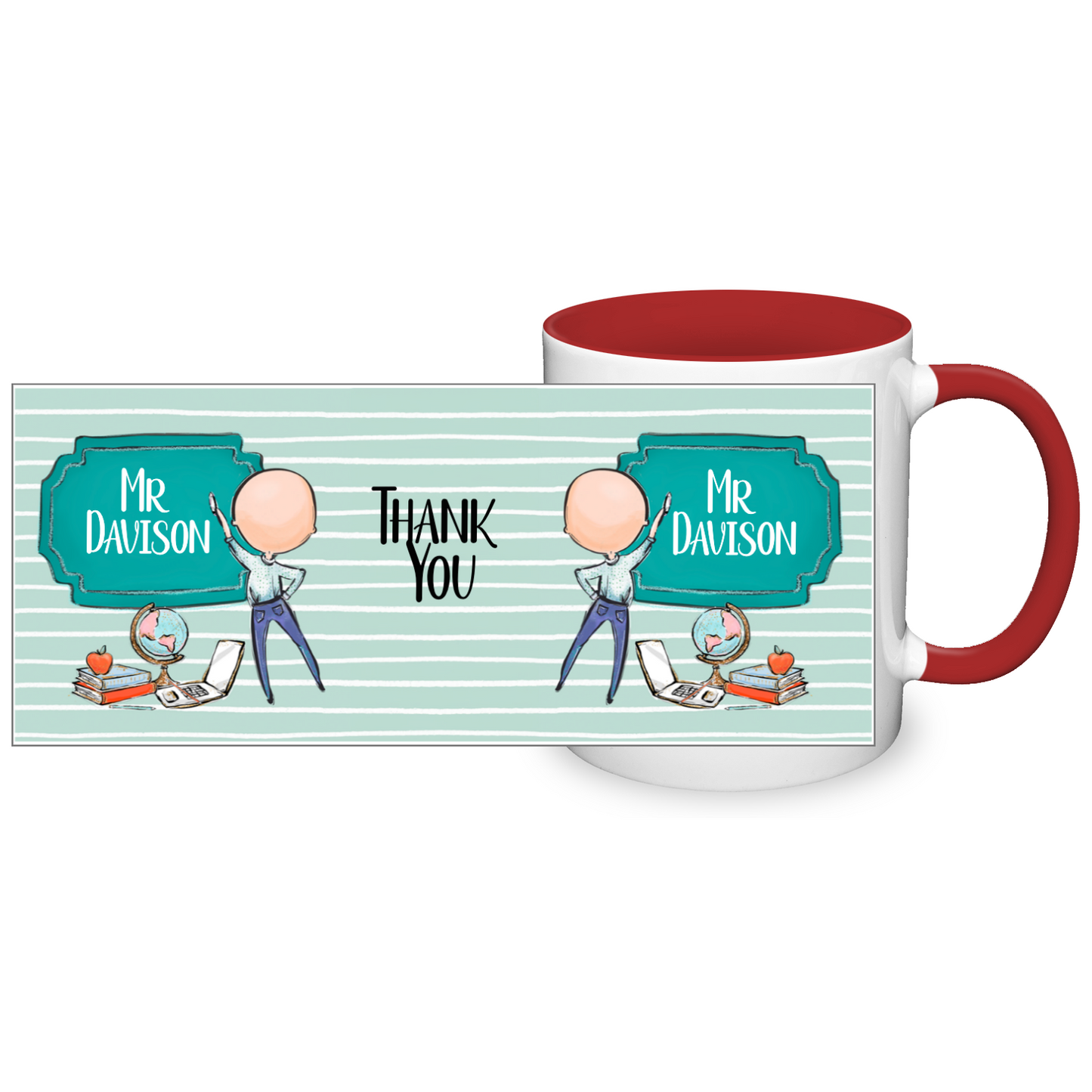 Thank You Teacher Personalised 11oz Mug #3
