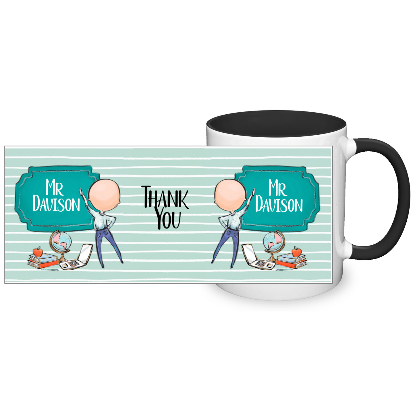 Thank You Teacher Personalised 11oz Mug #3