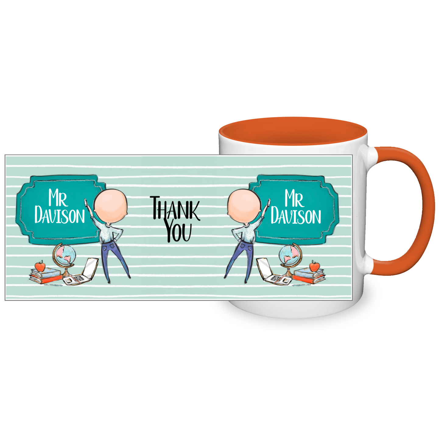 Thank You Teacher Personalised 11oz Mug #3
