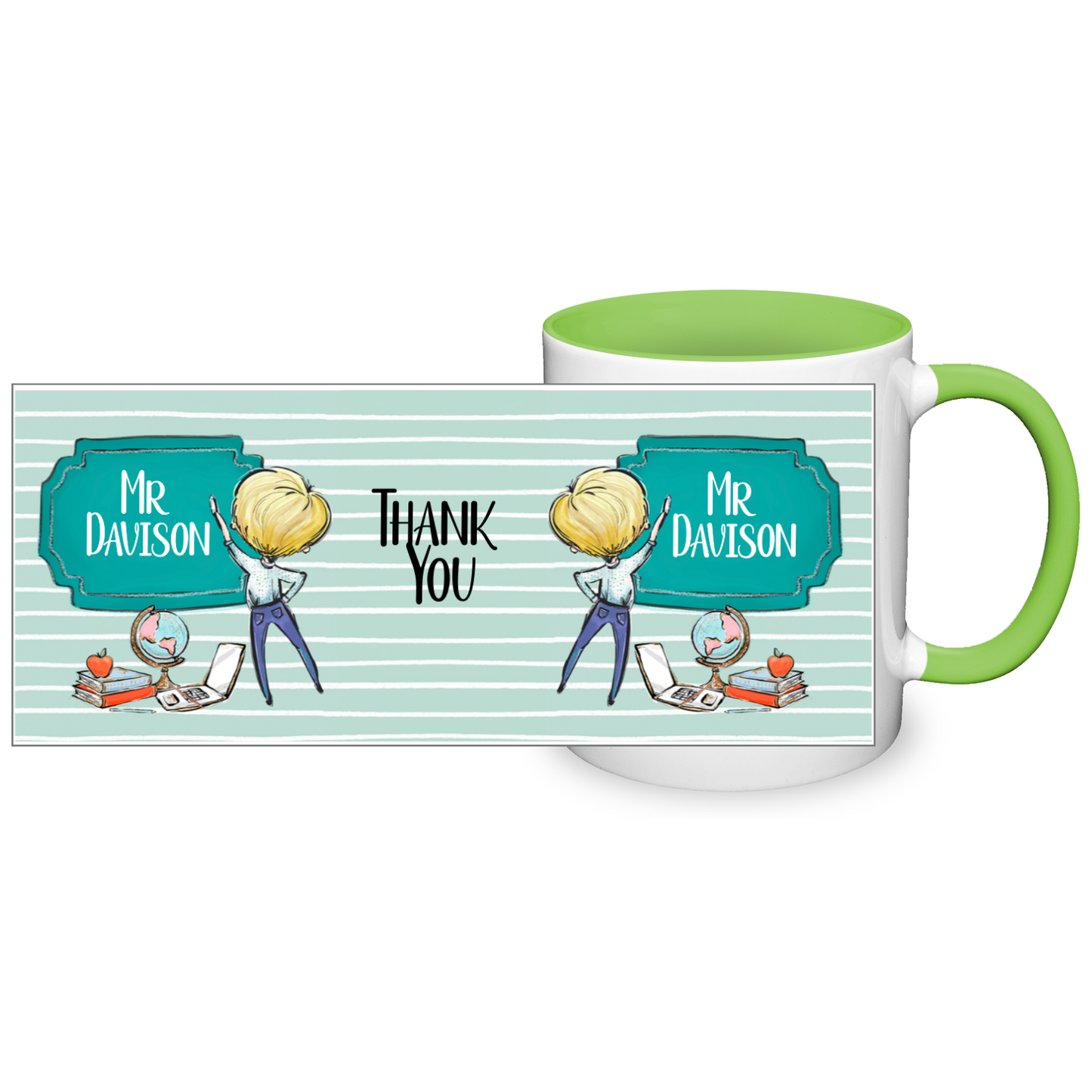 Thank You Teacher Personalised 11oz Mug #4