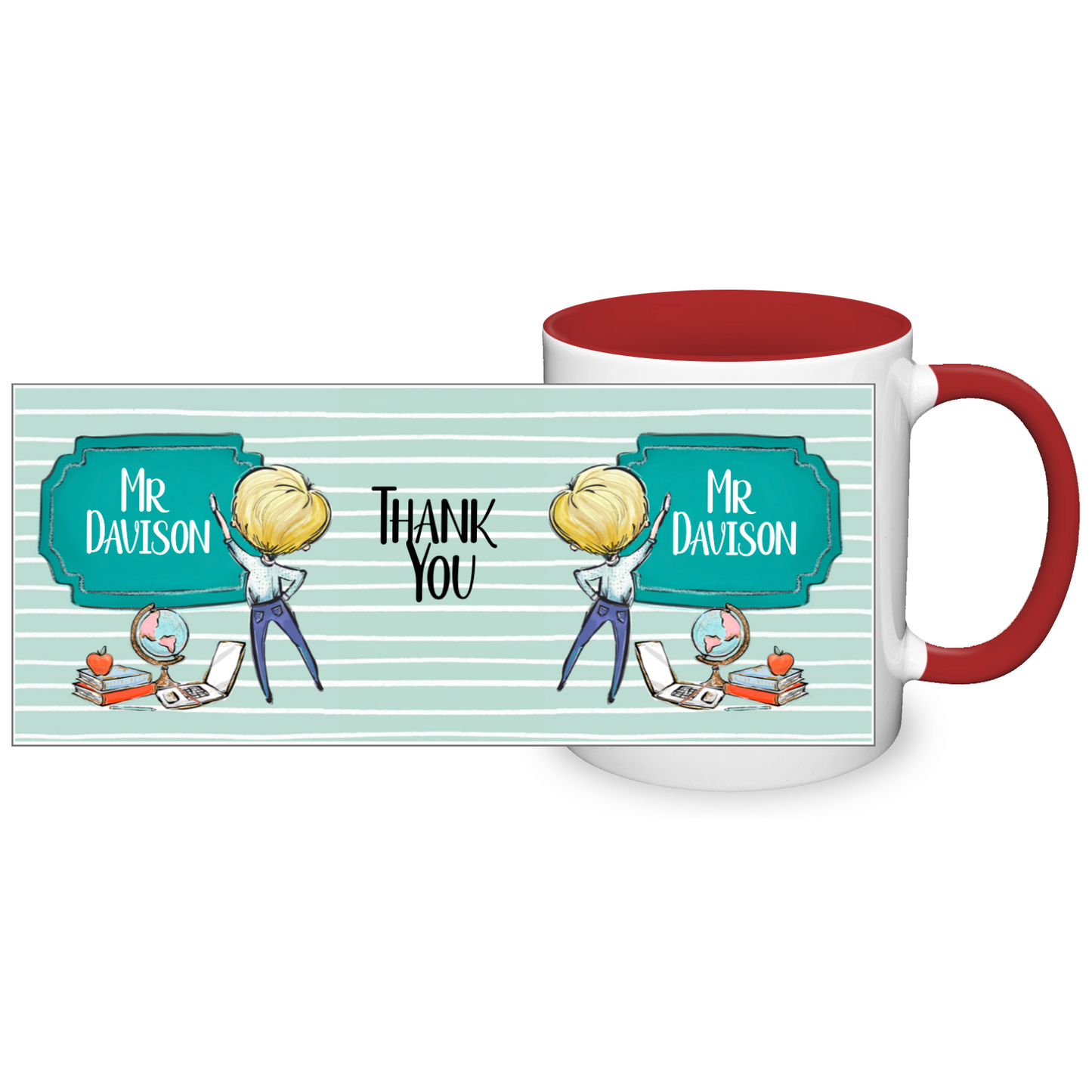 Thank You Teacher Personalised 11oz Mug #4