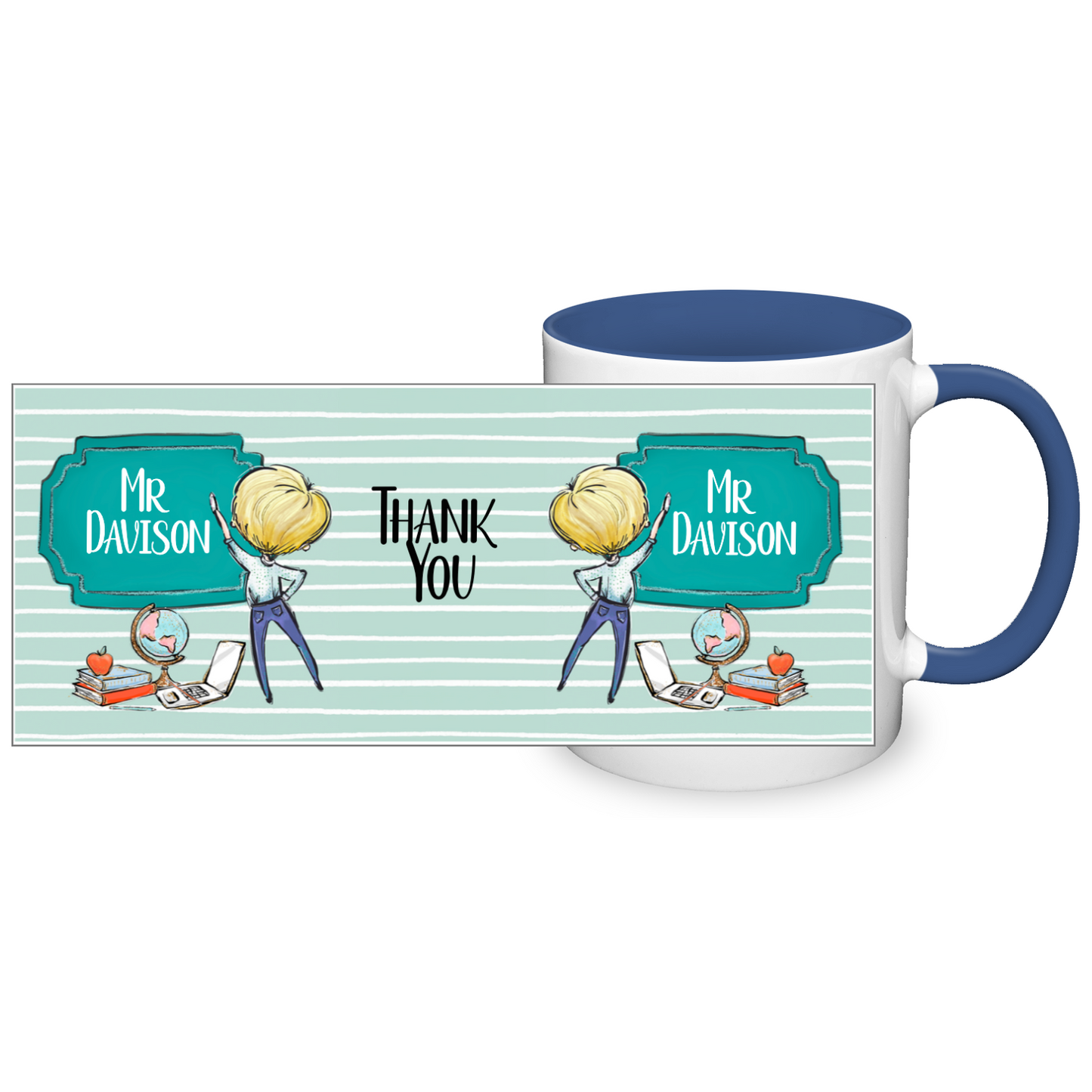 Thank You Teacher Personalised 11oz Mug #4
