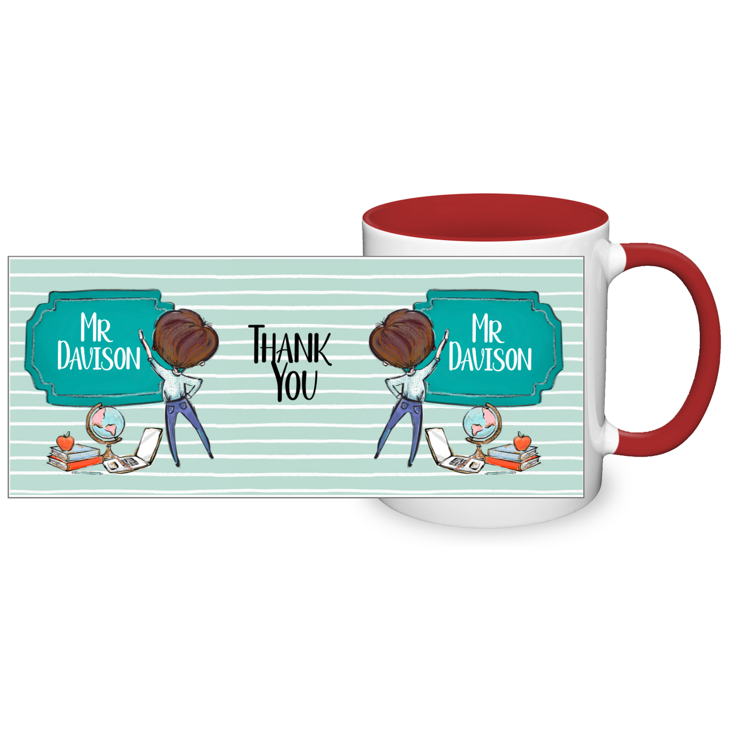 Thank You Teacher Personalised 11oz Mug #5