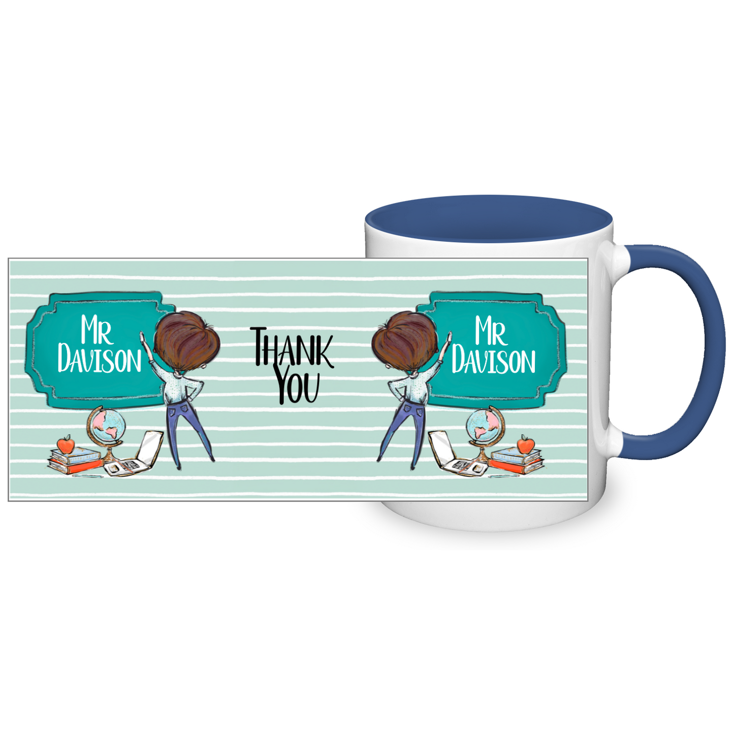 Thank You Teacher Personalised 11oz Mug #5