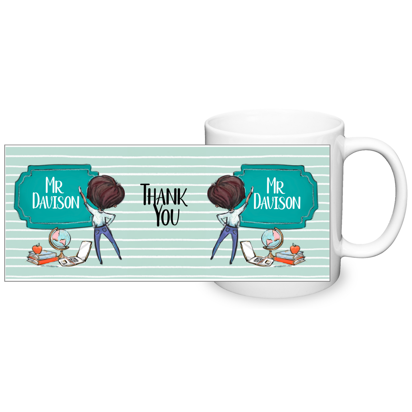Thank You Teacher Personalised 11oz Mug #6