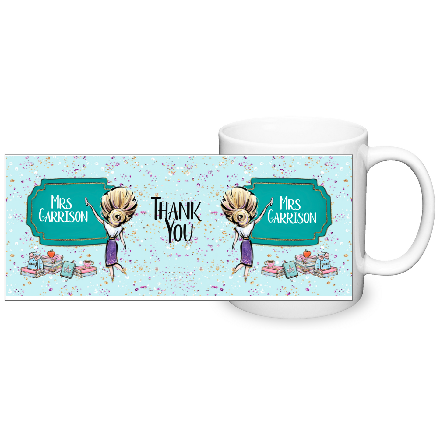 Thank You Teacher Personalised 11oz Mug #7