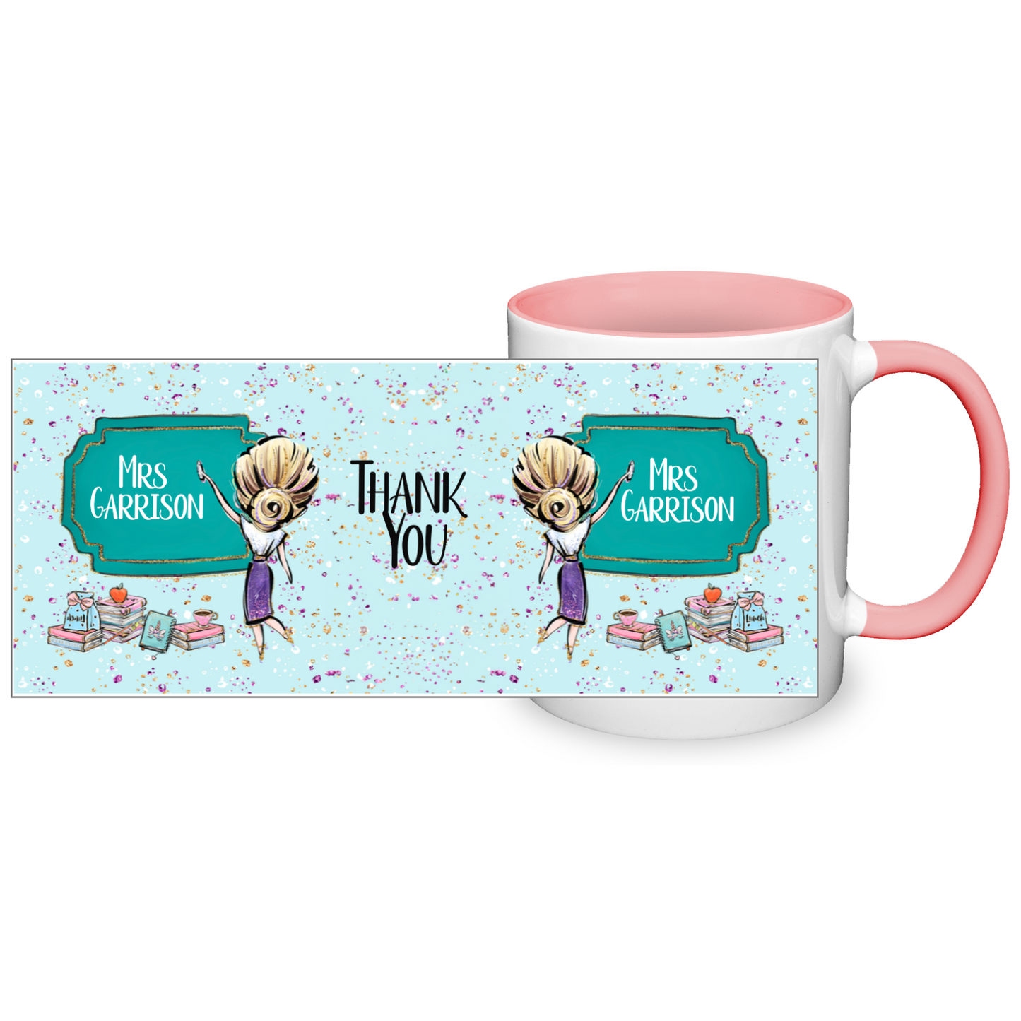 Thank You Teacher Personalised 11oz Mug #7