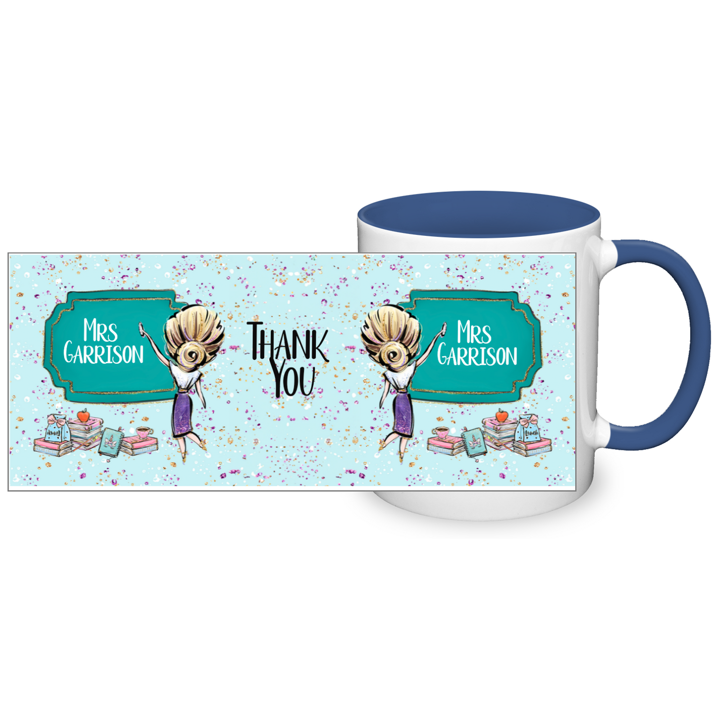 Thank You Teacher Personalised 11oz Mug #7