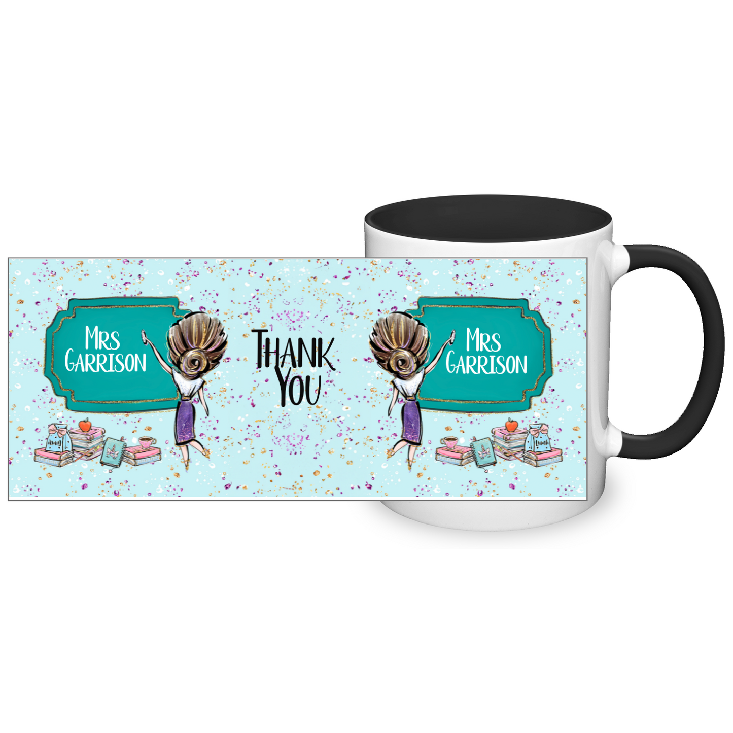 Thank You Teacher Personalised 11oz Mug #8