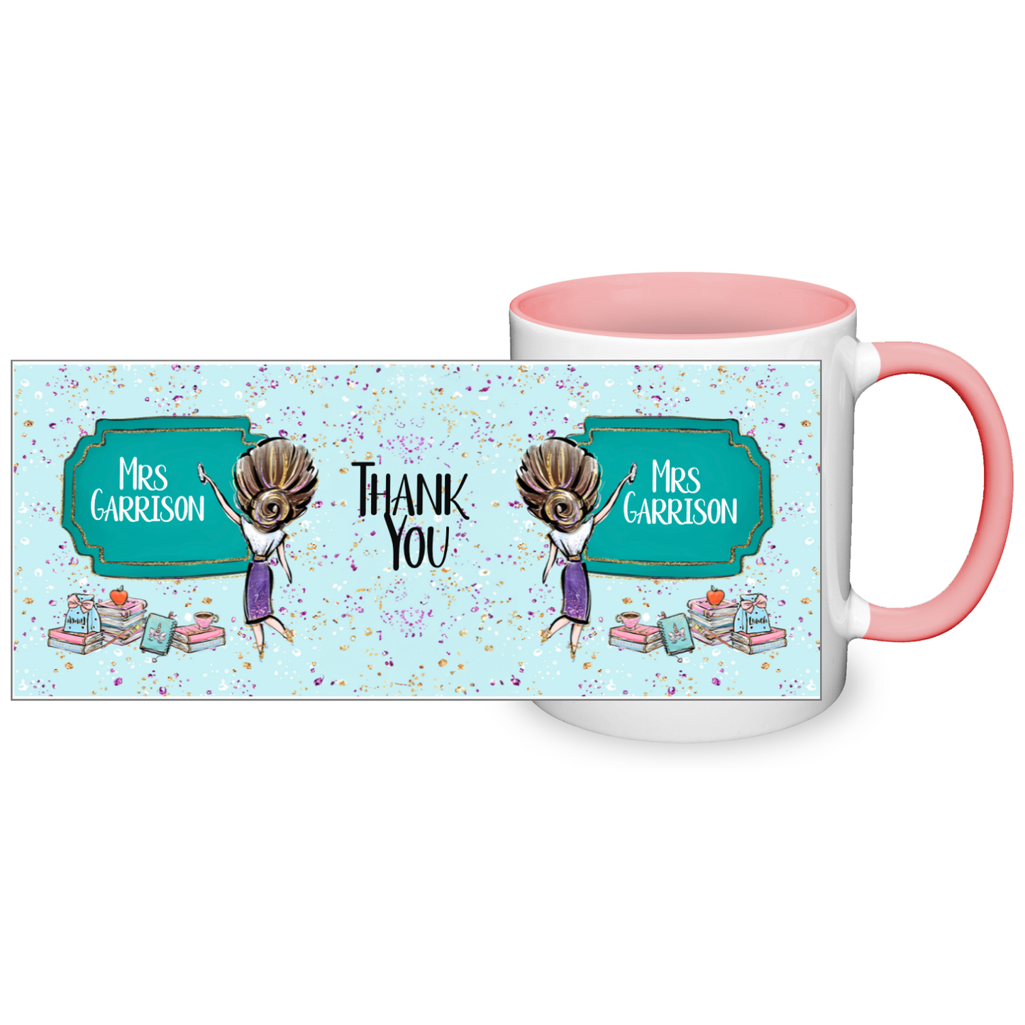 Thank You Teacher Personalised 11oz Mug #8