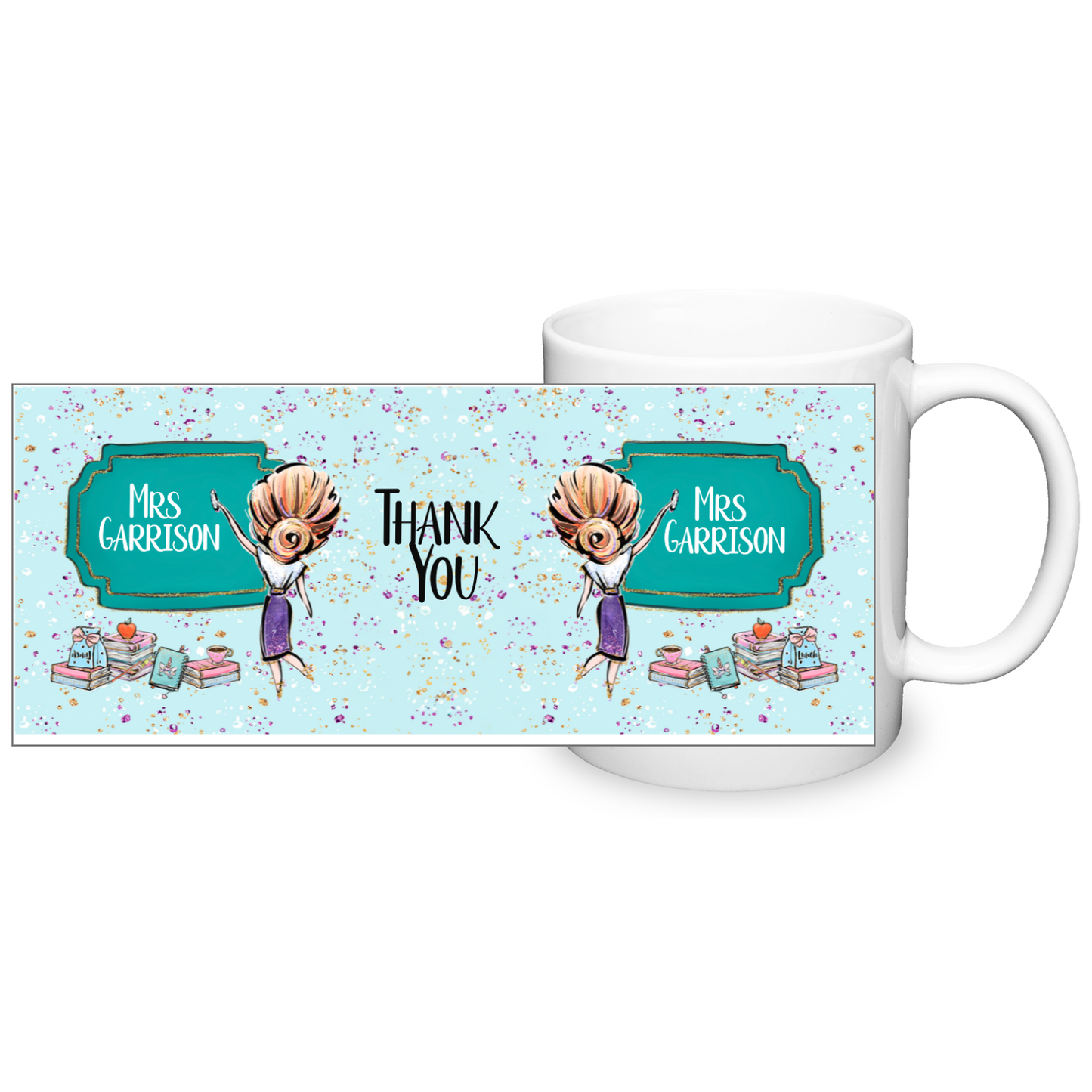Thank You Teacher Personalised 11oz Mug #10