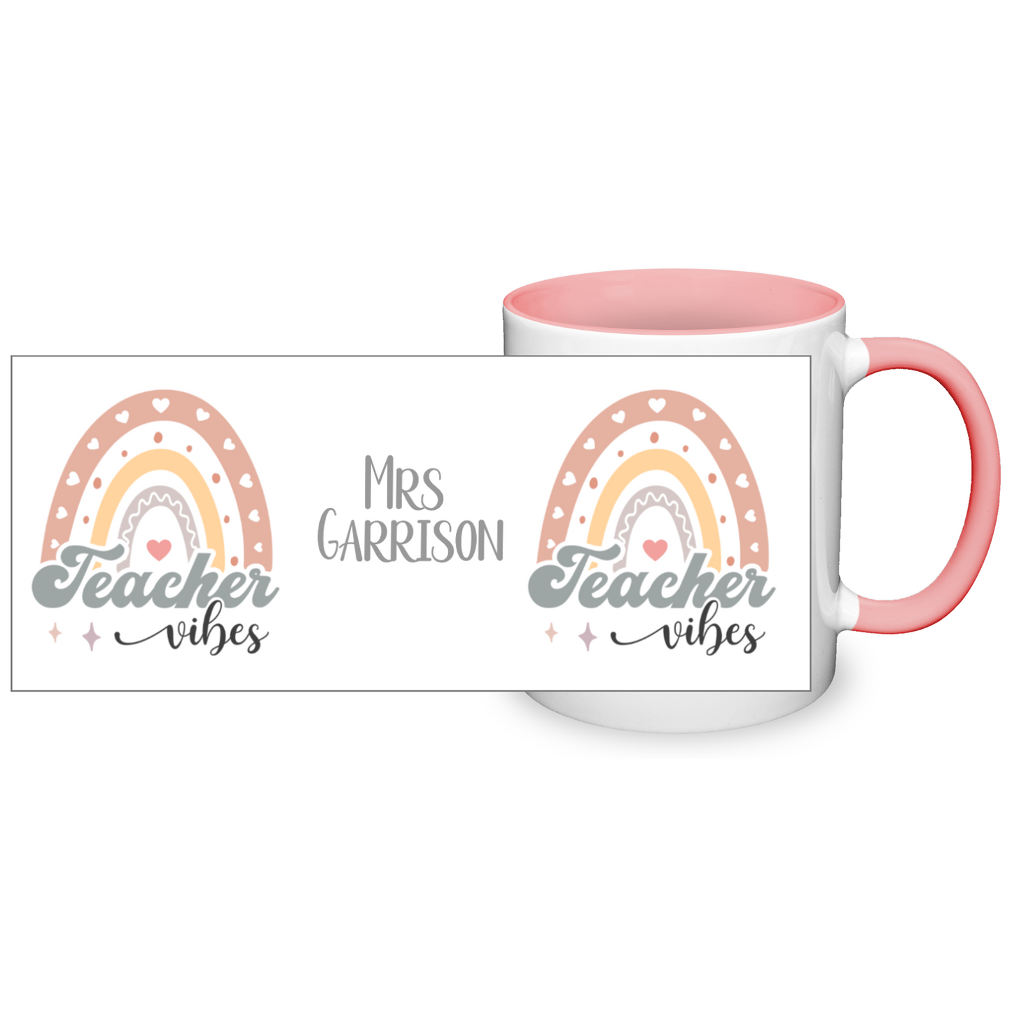 Teacher Vibes Personalised 11oz Mug