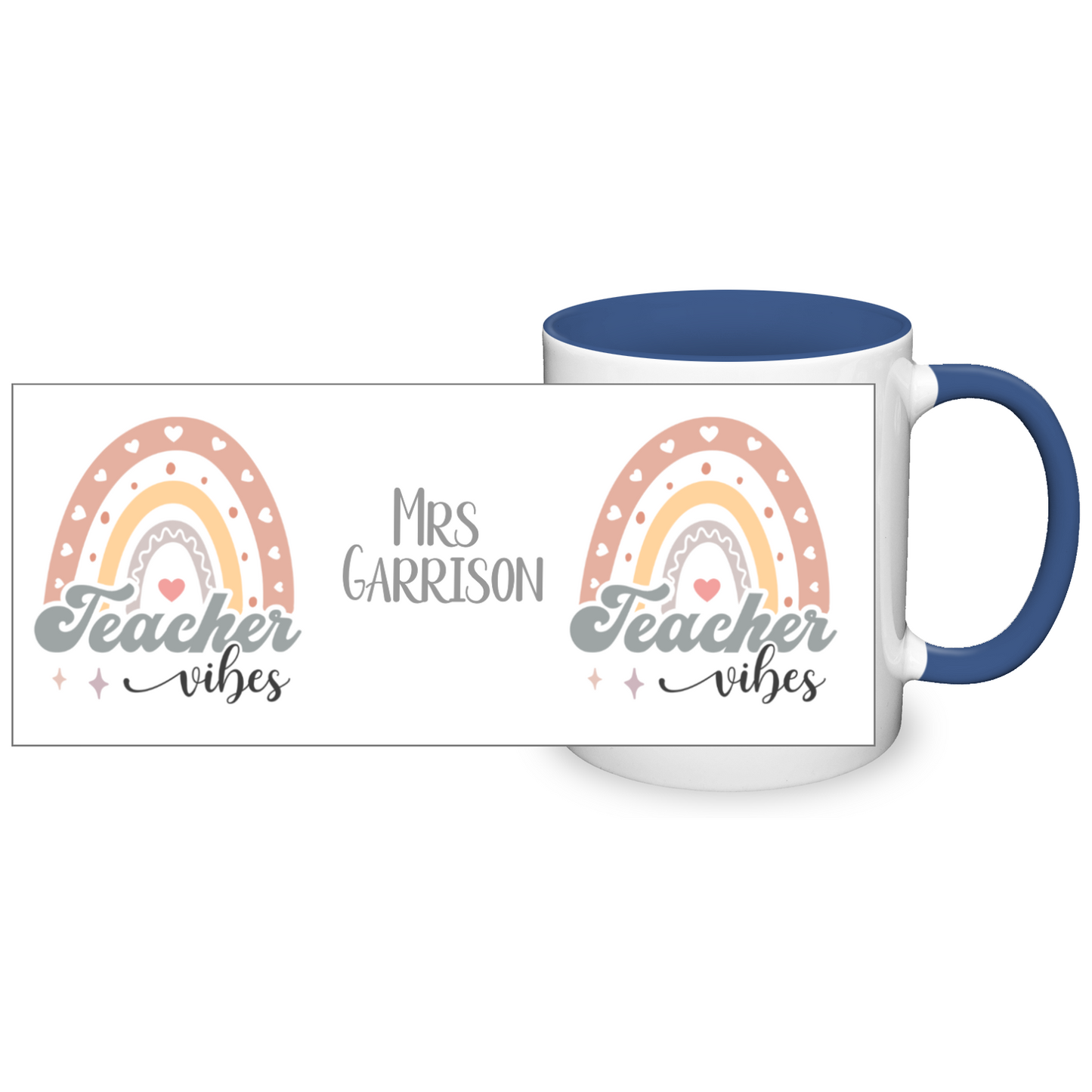 Teacher Vibes Personalised 11oz Mug