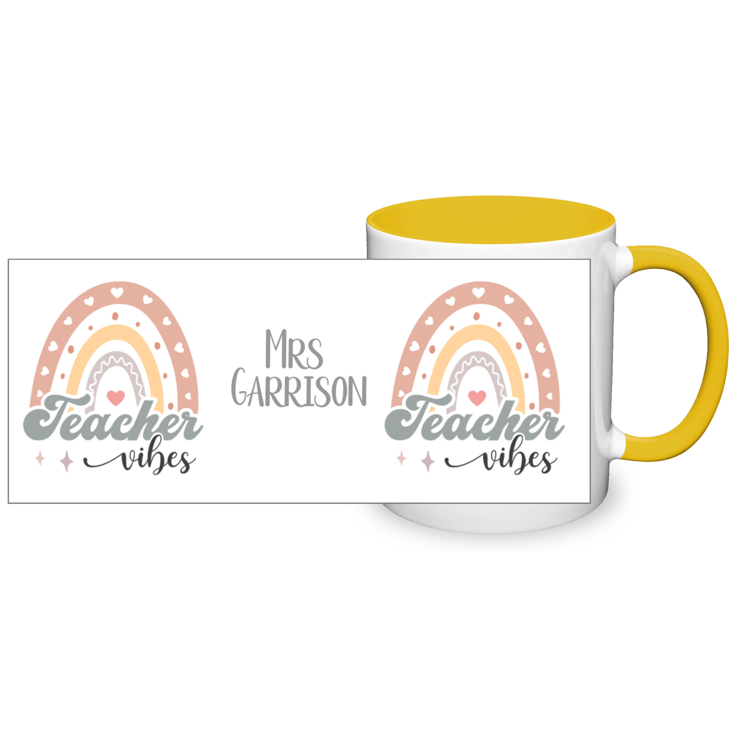 Teacher Vibes Personalised 11oz Mug