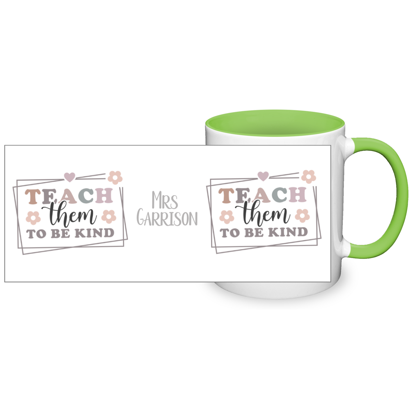 Teach Them To Be Kind Personalised 11oz Mug