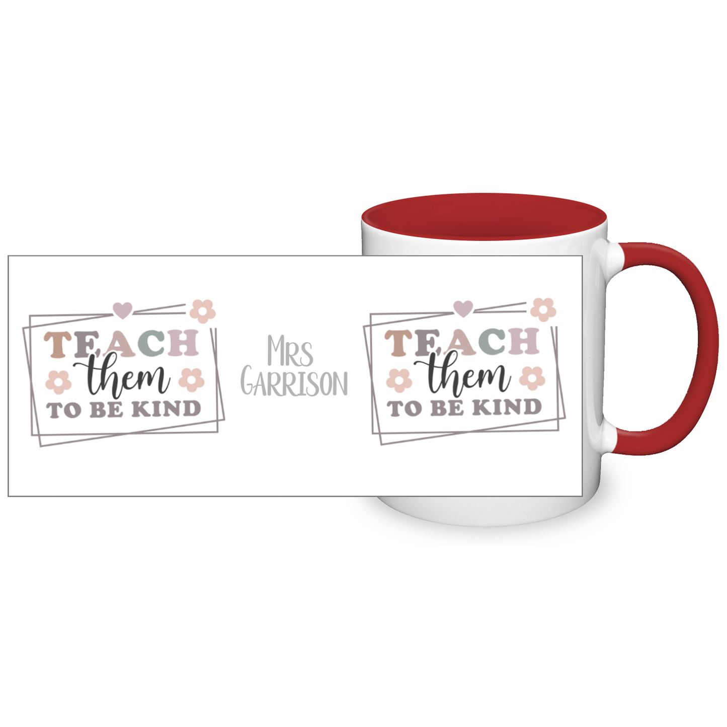 Teach Them To Be Kind Personalised 11oz Mug