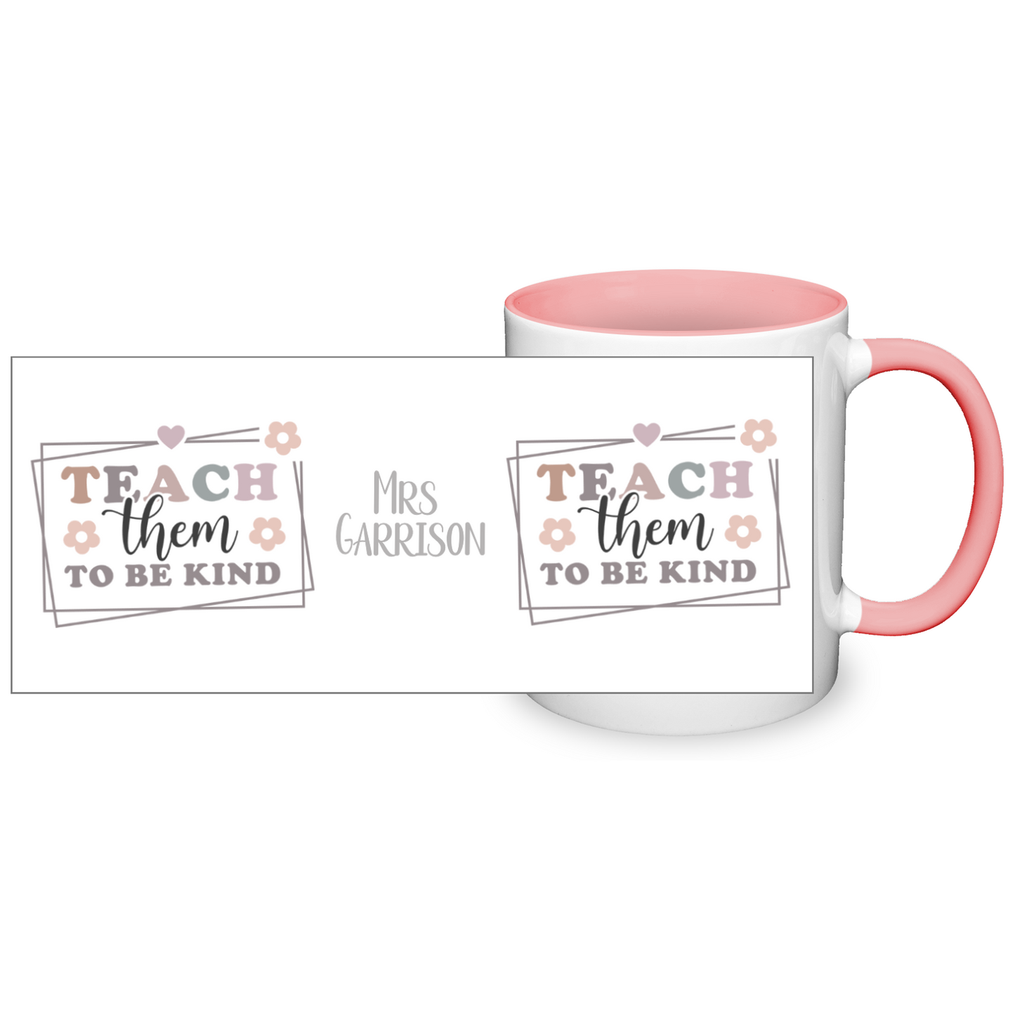 Teach Them To Be Kind Personalised 11oz Mug