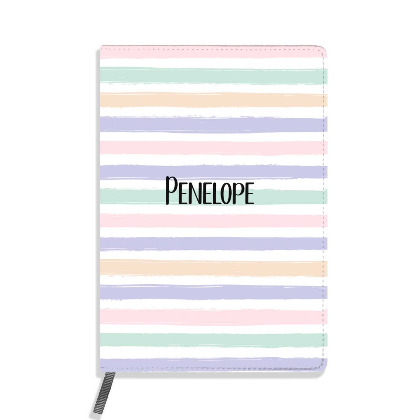 Pastel Stripe Personalised A5 Journal
