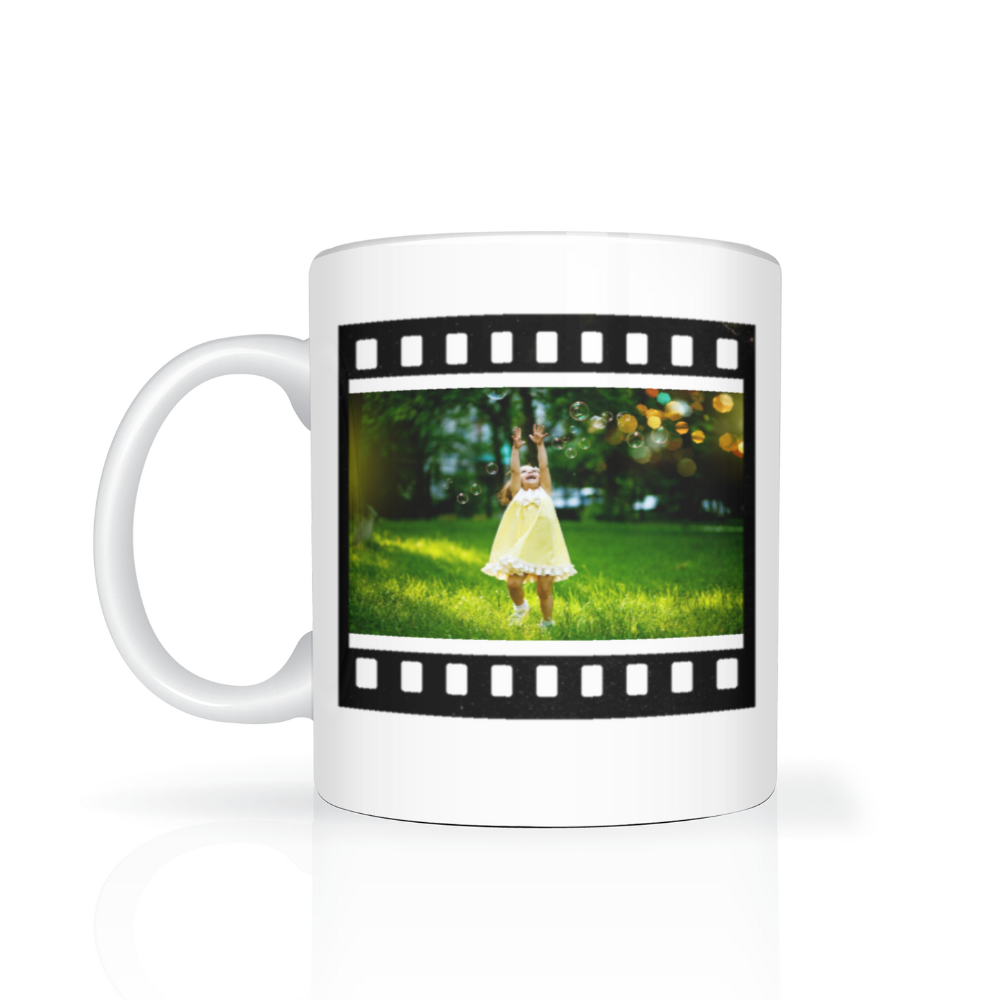 Retro Film Personalised Photo 11oz Mug