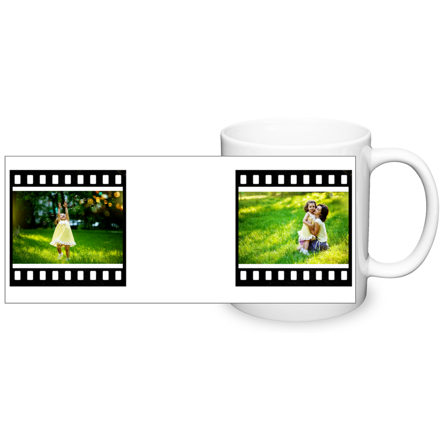 Retro Film Personalised Photo 11oz Mug