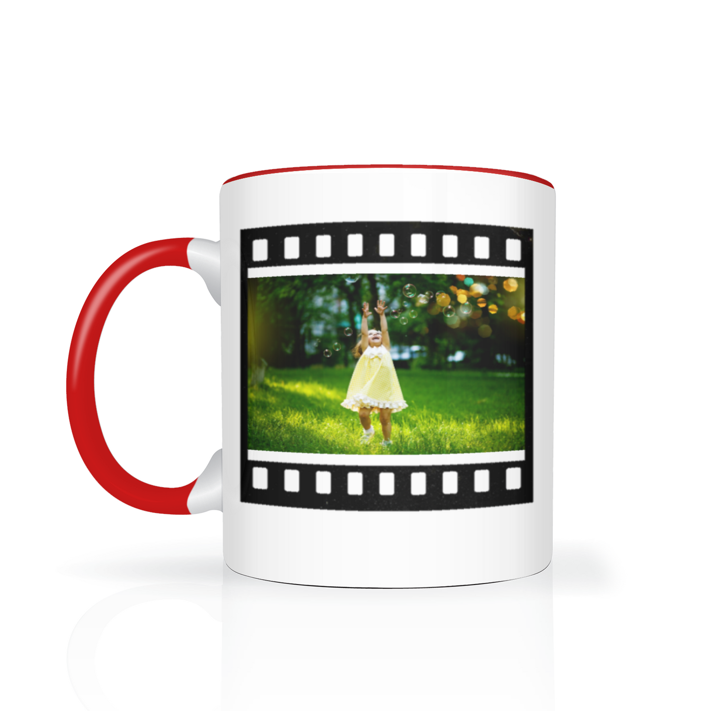 Retro Film Personalised Photo 11oz Mug
