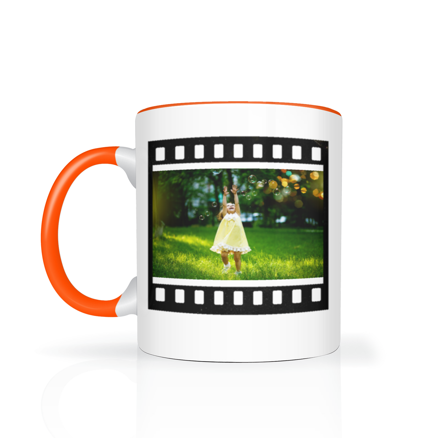 Retro Film Personalised Photo 11oz Mug