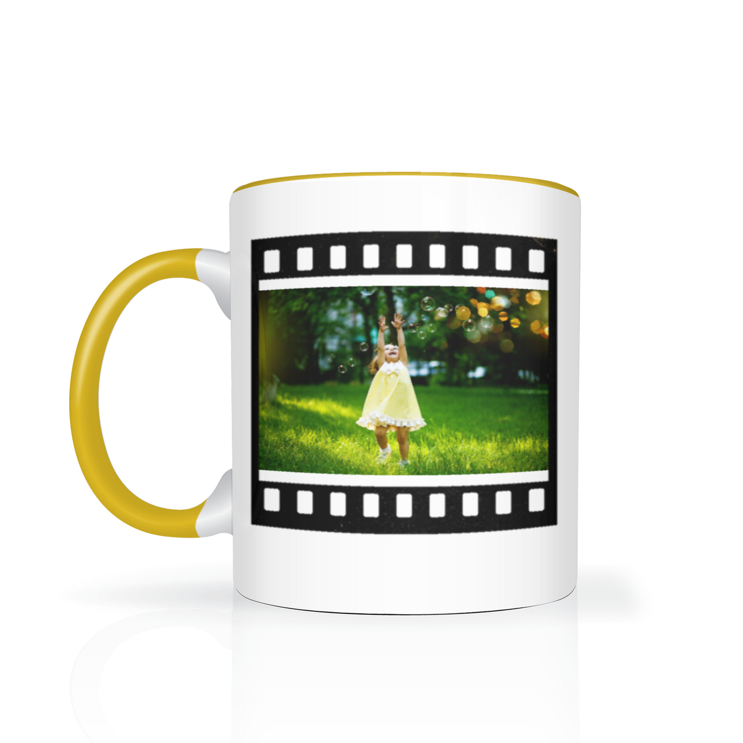 Retro Film Personalised Photo 11oz Mug