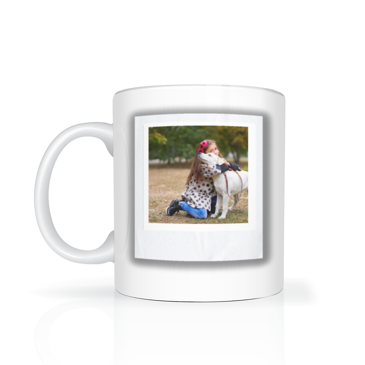 Polaroid Style Personalised Photo 11oz Mug