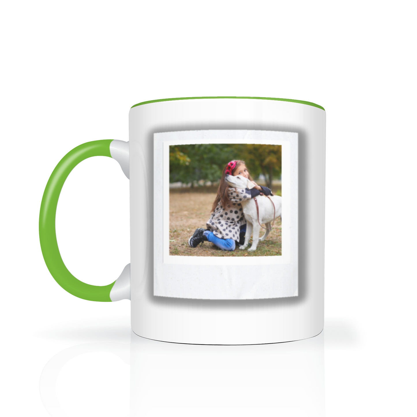 Polaroid Style Personalised Photo 11oz Mug