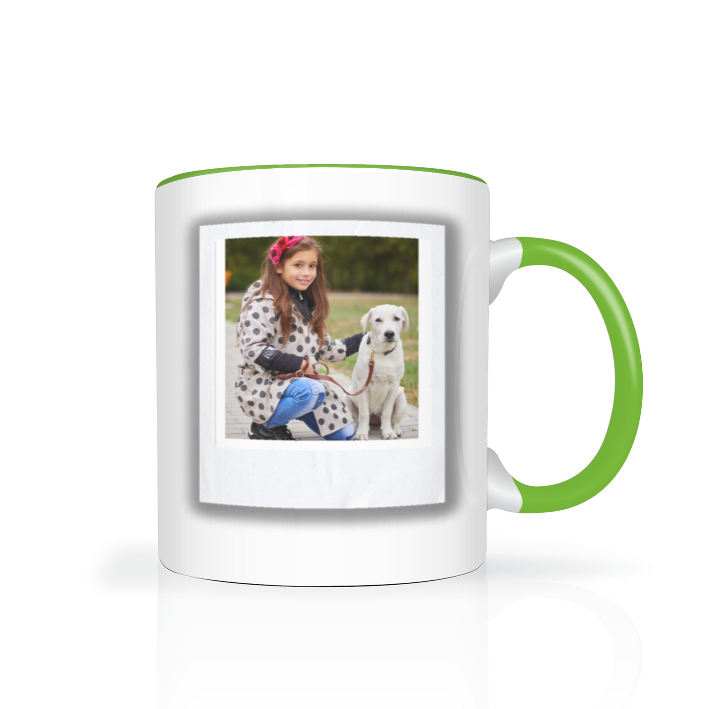 Polaroid Style Personalised Photo 11oz Mug