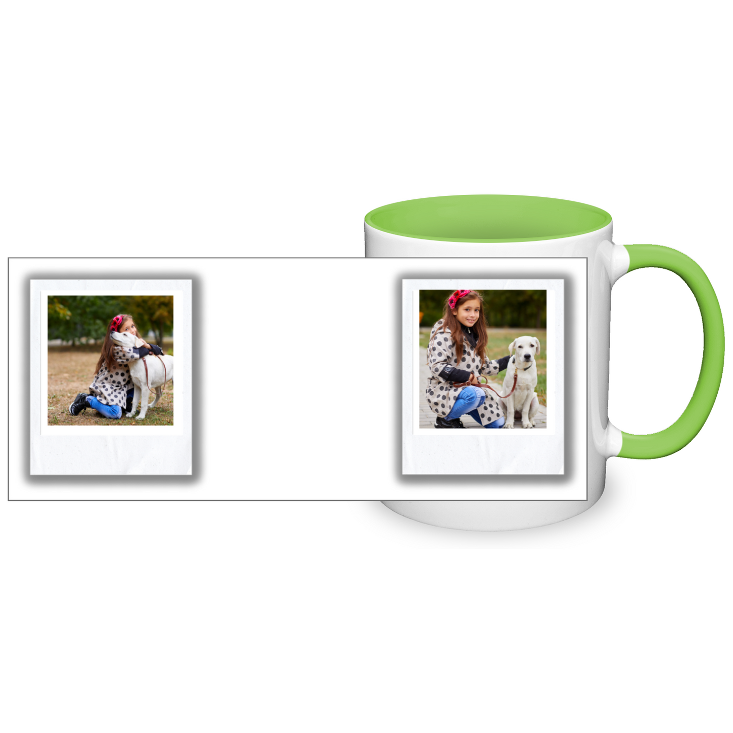 Polaroid Style Personalised Photo 11oz Mug