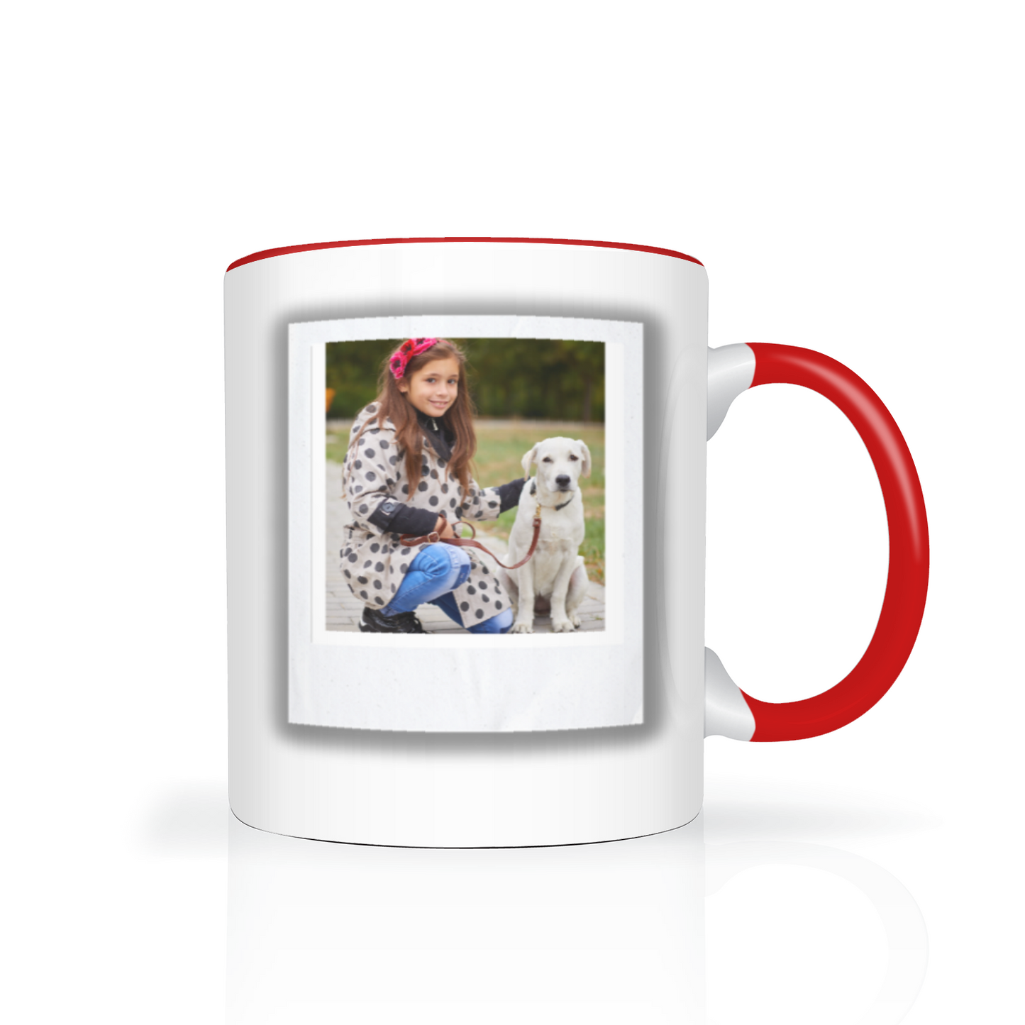 Polaroid Style Personalised Photo 11oz Mug