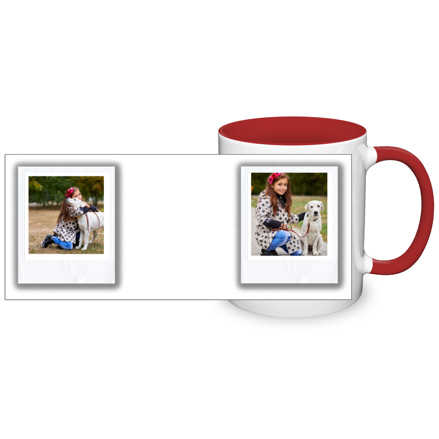 Polaroid Style Personalised Photo 11oz Mug